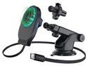 Soporte Magnético de Auto y Cargador Inalámbrico HyperGear de 15W, Ajustable, MagSafe. Color Negro.