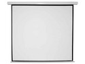 Pantalla para proyector Multimedia Screens de 100 pulgadas, Formato 1:1, motorizada. Color Blanco.