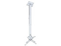 Soporte de Techo para Proyector Techmakro 78006302, Ajustable Hasta 65 cm, Soporta Hasta 15 Kg. Color Blanco.