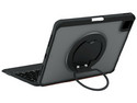 Funda con Teclado BRobotix 6009109 para iPad A16 Gen 11, Magnética, Rotación de 360 Grados, Ranura para Lápiz. Color Negro. (Versión en Español).