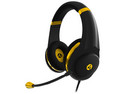 Audífonos Gamer con micrófono 4Gamers, 3.5mm, Color Negro/dorado.