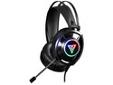 Audífonos con micrófono Gamer GAMDIAS HEBE 3, Iluminación RGB, 3.5mm, USB. Color Negro.