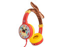 Audífonos tipo Diadema Necnon NBHK Pug para Niños, 3.5mm, Cable de 1m. Color Rojo.