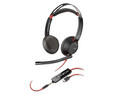 Audífonos tipo Diadema con Micrófono Poly BlackWire 5220, Respuesta de Frecuencia 20Hz-20KHz, USB-C, USB, 3.5mm. Color Negro.