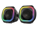 Bocina Gamer BALAM RUSH GLIMM QUAD BG555, Iluminación LED, Bluetooth, 3.5, Estéreo. Color Negro.