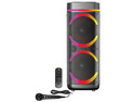 Baffle Misik MB2205 de 12", Potencia 80 W, Iluminación LED, Bluetooth, Micrófono. Color Negro.