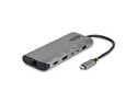 HUB USB StarTech 174B-USB4-MULTIPORT, 2 Puertos USB Tipo C, 1 Puerto HDMI, 1 Puerto USB Tipo A, 1 Puerto DisplayPort, 1 Puerto HDMI, 1 Puerto RJ-45. Color Gris.