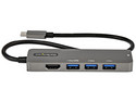 Hub USB-C Batauro 1 x HDMI 1 x VGA 1 x 3.5mm 1 x USB 3.0 1 x PD Negro