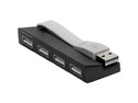 HUB USB Targus ACH114LP, USB Tipo A a 4 puertos USB Tipo A 2.0. Color NEgro.