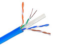 Bobina de Cable UTP LEVITON AC6U-DCA-305BU2, Cat6A (M-M), Calibre 23 AWG, 305 m. Color Azul.