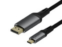 Cable de Video USB Acteck LYNX PRO CC858-2, USB Tipo C a DisplayPort (M-M), 2m. Color Negro.