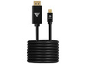 Cable Game Factor MDTD400 Mini DisplayPort a DisplayPort 4K, 2m, chapado en oro 24K. Color Negro.