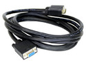 Cable de Video Redleaf, VGA a VGA (M.M), 25m. Color Negro.