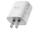Cargador de Pared MTK 0054781 de 20W, Incluye cable USB Tipo C. Color Blanco.