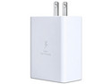 Cargador de pared Samsung Trio 14041003026 de 65W con 2 puertos USB tipo C y 1 puerto USB tipo A. Color Blanco.