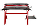 Escritorio Gamer Naceb NA-0646 para fibra de carbono. Color Rojo.