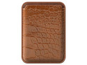Tarjetero Magnético MyBat RCARDPOUCH604 Compatible para iPhone. Color Café.