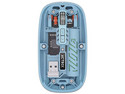 Mouse Óptico Inalámbrico Acteck Aero One MI455A, 3200 DPI, Receptor USB, Bluetooth. Color Azul.