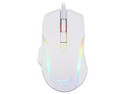Mouse Óptico Gamer Batauro Balancer PWM3325 , hasta 16000 dpi, Iluminación RGB, USB. Color Blanco.