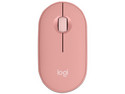 Mouse Óptico Inalámbrico Logitech Pebble Mouse 2 M350S, Bluetooth, 4000 DPI, Color Rosa.