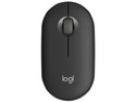 Mouse Óptico Inalámbrico Logitech Pebble Mouse 2 M350S, Bluetooth, 4000 DPI, Color Negro.