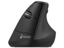 Mouse Vertical Inalámbrico Nextep Pro NE-482B, 1600 DPI, Receptor USB. Color Negro.