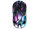 Mouse Gamer Inalámbrico GravaStar Mercury X Pro 8KHz, Sensor Óptico, 32000 DPI, Diseño Ergonómico, Receptor USB, Bluetooth. Color Negro Grafiti.