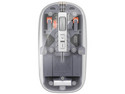 Mouse Óptico Inalámbrico TechZone TZACMOI22 RGB, hasta 2400dpi, Bluetooth, USB / USB Tipo C. Color Blanco Transparente.
