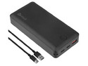 Batería Portátil Getttech GBN-E20FC-01, Carga Rápida, 20000 mAh, 2 x USB Tipo C, USB Tipo A. Color Negro.