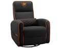 Sofá Cougar Fidom CGR-FDF-ORB, Soporta Hasta 150 Kg, Reclinable de Hasta 160 Grados. Color Negro y Naranja.