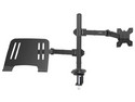 Soporte Doble para Monitor y Laptop Acteck Enforce Zone SM525, Soporta Monitores  de hasta 32", Soporta Laptops de hasta 17", hasta 8Kg. Color Negro.
