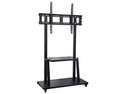 Soporte de Piso para TV BRobotix 6008096, Para Pantallas de Hasta 110", Soporta Hasta 120 Kg. Color Negro.