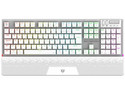 Teclado Gamer Inalámbrico DOMINATE EXPERT GK9791 Balam Rush Legend Series, Multidispositivo, Color Blanco.