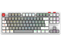 Teclado Mecánico Inalámbrico Gamer Balam Rush  Level Pro GK990, Switch Outemu Red, Receptor USB, Bluetooth, Color Blanco.