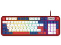 Teclado Gamer Balam Rush Warstrike Gunda KG500G RGB, Membrana, USB. Color Rojo. (Versión en Español).