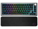 Teclado Gamer Mecánico Cooler Master CK-721, Switch Brown, Iluminación RGB, Ergonómico, (Versión en inglés). Color Negro.