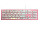Teclado Gamer Cougar VANTAR AX PINK Iluminación RGB, USB, Color Rosa. (Versión en Inglés).