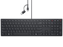 Teclado DELL KB525C 580-BBVL, Alámbrico, USB Tipo C y A. Color Negro. (Versión en Inglés).