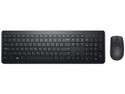 Teclado y mouse inalámbricos Dell KM3322W, idioma español, conexión USB, diseño ergonómico, resistente a salpicaduras, color negro.