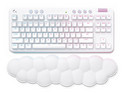 Teclado Mecánico Gamer Logitech G715 Tactile, inalámbrico, Incluye reposamanos, RGB, Bluetooth, Color Blanco. (Versión en Inglés)