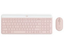 Combo Teclado y Mouse Slim MK470 Logitech Inalámbricos, Color Rosa.