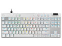 Teclado Logitech Gamer PRO X TKL Rapid, Mecánico, LED RGB, Magnéticos Analógicos, Alámbrico USB y Bluetooth.