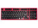 Teclado Mecánico Inalámbrico HotBell Firestrike Pro RGB, Bluetooth, Receptor USB, USB. Color Rojo y Negro. (Versión en Inglés).