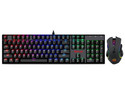 Kit de Teclado y Mouse Gamer Redragon K551, RGB, Switch Redragon Blue, USB, Color Negro, (Versión en Español).