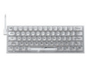 Teclado Mecánico Gamer Redragon Fizz Transparente K617 RGB, Factor de forma 60%. Color Transparente
