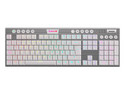 Teclado Mecánico Gamer Redragon Horus K618, Iluminación RGB, Switch RED, USB. Color Blanco.