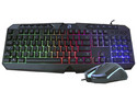 Kit de Teclado y Mouse Gamer Royal Ultrex, USB, RGB. Color Negro.