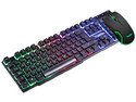 Kit Teclado y Mouse Gamer Xzeal XST-201, Membrana, USB, Retroiluminado Rainbow, 19 teclas Anti Ghosting, Mouse de 6 Botones a 3200 Dpi.