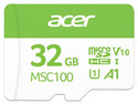 Memoria Acer MCS100 de 32GB, Clase 10, Velocidad de Lectura de 100 MB/s.