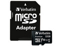 Memoria Verbatim Premium Micro SDHC de 32GB, clase 10 con adaptador.